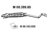 EBERSPÄCHER Mittelschalldämpfer 0839980 mitte für Opel