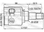 FEBEST Gelenksatz, Antriebswelle 1111t250 Vorderachse für GM
