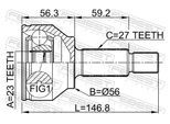 FEBEST Gelenksatz, Antriebswelle 2110ge Vorderachse für Ford