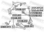 FEBEST Sensor, Leuchtweiteregulierung 23603011 für Porsche VAG