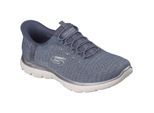 Skechers Arch Fit Summits - Soft Shimmer Textiel Dames Slate Sneakers