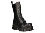New Rock unisex metalen zwarte techno bikerlaarzen - M-MILI211C-C1