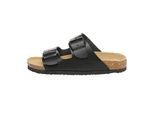 EVER AU Mannen Eend Leren Tweeling Gesp Sandalen - Zwart Leer