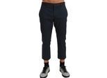 Dolce & Gabbana Herenbroek Bruin Gestreept Gekropen Broek