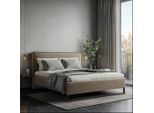 Livetastic Polsterbett, Braun, Metall, 180x200 cm, Bettkasten, Lattenrost, gepolstertes Kopfteil, Stoffauswahl, in verschiedenen Größen erhältlich,verstellbar, alternative erhältlich, Schlafzimmer, Betten, Polsterbetten