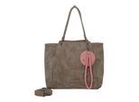 Henkeltasche FRITZI AUS PREUSSEN "Fritzi42N", Damen, Gr. B/H/T: 18cm x 33cm x 45cm, braun, Kunstfaser, unifarben, Taschen, aus veganen Materialien