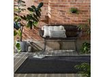Outdoor-Teppich uni Schwarz 133 x 170 cm - USK Kadima Design