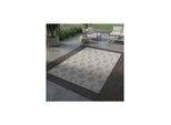 Teppich Outdoor LIRIA in Grau, geometrisch, 120 x 170 cm