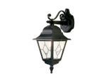 Elstead Lighting , Schwarz , Metall, Glas , 21.5x45x18.4 cm , Grüner Punkt, RoHS , Freizeit im Garten, Gartenaccessoires, Gartendeko