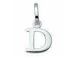 Namenskette ADELIA´S "Halskette - Namenskette mit Buchstabenanhänger D aus 925 Silber", silber, Halsketten, Damen, Silber 925 (Sterlingsilber), Schmuckset mit bis 45 cm stufenlos verstellbarer 925 Silber Halskette
