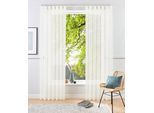 Gardine OTTO HOME "XANA" Gr. 1, beige (creme), B:145cm H:145cm, Voile, Polyester, Gardinen, Gardine, Bestseller, einfarbig, 1 Schal, pflegeleicht, preiswert, Topseller