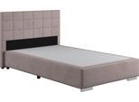 Boxspringbett COTTA "Simba in verschiedenen Farben und Breiten erhältlich, ohne Matratze", grau (hellgrau), Komplettbetten, Struktur fein Polyester ohne Matratze, Liegefläche B/L: 120cm x 200cm Betthöhe: 55cm, kein Härtegrad, ohne Matratze, Boxspringbett, Bezugsstoff: Struktur fein, L:209cm