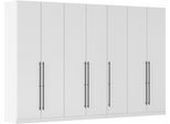 Kleiderschrank OTTO HOME "Mehrzweckschrank Aktenschrank Möbel Mietswohnung Schlafzimmer AVOLA", weiß (alpinweiß), B:315cm H:210cm T:54cm, Holzwerkstoff, Schränke, Kleiderschrank, mit hochwertigen Stangengriffen in Schwarz aus Metall MADE IN GERMANY
