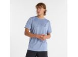 Laufshirt NEW BALANCE "Sport Essentials Printed Run T-Shirt", Herren, Gr. XXL, dusk shower, Obermaterial: 100% Polyester, Shirts Laufshirt, für Laufen und Fitness geeignet, als Laufshirt konzipiert