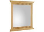 Spiegel OTTO HOME "Rustic, Garderobenspiegel, Landhausstil", beige (natur), B:78cm H:80cm T:5cm, Glas, Spiegel, Spiegel, Rahmen in Kiefer massiv, Breite 78 cm, mit Zierfräsungen