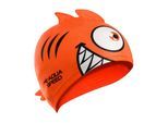 Jongens Meisjes Piranha Patroon Zwemcap | Silicoon 3D Print Gemakkelijk Passende Zwemcap