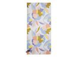 Regatta Abstract gebloemde microvezel strandhanddoek (Blauw/roze)