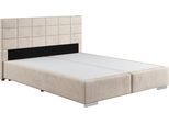 Boxspringbett COTTA "Simba in verschiedenen Farben und Breiten erhältlich, ohne Matratze", grau (platinum), Komplettbetten, Struktur fein Polyester ohne Matratze, Liegefläche B/L: 160cm x 200cm Betthöhe: 55cm, kein Härtegrad, ohne Matratze, Boxspringbett, Bezugsstoff: Struktur fein, L:209cm