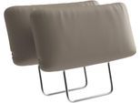 Kopfstütze SIT & MORE "Pamela, Leder, 2 Stück, B: 50 cm", beige (delphine), B:50cm H:25cm, Polsterauflagen, Kopfstütze, verschiedene Farben