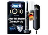 Elektrische Zahnbürste ORAL-B "Oral-B iO Series 10", schwarz (cosmic schwarz), ElektrozahnbürstenB:2,5cm H:25,3cm T:2,5cm, Kunststoff, Elektrische Zahnbürste, iO Sense Zahnputz-Coach Schnellladestation Langanhaltender Akku, B:2,5cm H:25,3cm T:2,5cm