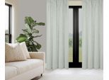 Vorhang HOME BASICS "SOFTY 2er Pack" Gr. 1, grün, B:140cm H:160cm, Polyester, Gardinen, Vorhang, 2er Pack Kombibandschal SOFTY Uni