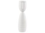 Dekovase GOEBEL "Vase "Günther" Studio 8 Vultus 41 cm weiß", weiß, B:11,5cm H:41cm T:11,5cm Ø:11,5cm, Vasen, Dekovase, Abwischbar