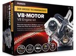 Experimentierkasten FRANZIS "Bausatz V8-Motor", schwarz (weiß, neutral), Experimentierkästen, Kinder, Experimentierkasten
