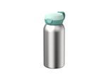 Trinkflasche MEPAL "Edelstahl-Trinkflasche mit Klappdeckel Campus 600 ml", grün (cool mint), H:19,5cm, Trinkflaschen, Trinkflasche, Spülmaschinengeeignet