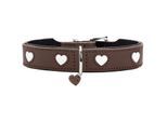 Hunter Hundehalsband love braun XS-S