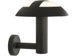 Außen-Wandleuchte SEARCHLIGHT "Mushroom-Außenwandleuchte - Graues Metall und Opalpolycarbonat", dunkelgrau, B:17cm H:30cm, Leuchten