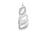 Kettenanhänger ADELIA´S "Anhänger aus Silber rhodiniert rhodiniert", silber, Schmuckanhänger, Damen, Silber 925 (Sterlingsilber), Kettenanhänger, mit Zirkonia