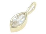 Kettenanhänger ADELIA´S "333 Gelbgold Anhänger mit funkelnden Zirkonia", gold, Schmuckanhänger, Damen, Gelbgold 333 Gold, Gelbgold 333, Gold, Kettenanhänger, goldfarben