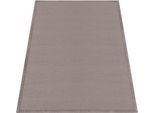 Teppich PACO HOME "Tatami 475", beige, B:160cm H:24mm L:220cm, Polyester, Teppiche, Teppich, Kurzflor, Uni-Farben, mit Memory Foam, waschbar