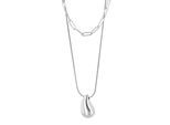 Kette ohne Anhänger ADELIA´S "Edelstahl Halskette mit Anhänger", silber, Halsketten, Damen, 50cm, Edelstahl, 50 cm + 5 cm, silberfarben