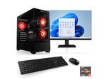 CSL PC-Komplettsystem "Sprint V28992", Energieeffizienz: E (A-G), schwarz, Microsoft Windows 11 Home (64 Bit), 16 GB RAM 256 GB SSD, Computer_Komplettsysteme
