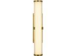 SEARCHLIGHT Wandleuchte "Clamp-Wandleuchte - Goldenes Metall", Energieeffizienz: G (A-G), gold (goldfarben, klar, weiß), H: 32,5cm, 1 Stk., Leuchten, Wandleuchte