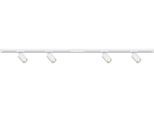 BRILONER LEUCHTEN Schienensystem-Sets "RAIL", weiß matt, Ø 5,5cm H: 14,5cm, 9 Stk., Leuchten, Schienensystem Rail 1,5 m Weiß max. 9W Decke Wohnzimmer Büro Küche