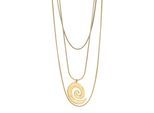 Kette ohne Anhänger ADELIA´S "Edelstahl Halskette mit Anhänger", gold, Halsketten, Damen, 50cm, Edelstahl, 50 cm + 5 cm, silberfarben
