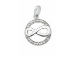 Kettenanhänger ADELIA´S "Anhänger Unendlichkeit 925 Silber mit Zirkonia", silber, Schmuckanhänger, Damen, mit Zirkonia, Silber 925 (Sterlingsilber), Kettenanhänger, Silberanhänger Unendlichkeit