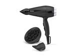 BABYLISS Haartrockner 6710DE Turbo Pro 2100 (2.100 Watt, AC-Motor, 2 Temperatur-/ 2 Geschwindigkeitsstufen, feststellbare Kaltlufttaste, Ionen-Technologie, 2 Zentrierdüsen, Diffusor, 2,8 m Kabel, Made in Italy)