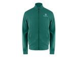 Aquascutum Active Small Logo Full Zip Mock Neck Hunter Green Fleece