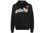 Dsquared2 Pac Man Cool Fit Zwarte Hoodie