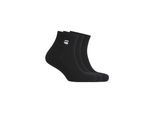 Kurzsocken G-STAR "WICK, 3 PACK ANKLE SPORTS SOCKS", Herren, Gr. 44-47, schwarz, Baumwollmischung, unifarben, elastisch, Socken, mit Logostickerei