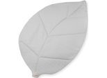 Krabbeldecke JULIUS ZÖLLNER "Blatt Waffelpiqué", grau (hellgrau), B:110cm L:170cm, Baumwolle, Wohndecken, Made in Germany