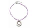 Kette mit Anhänger "Chania", Damen, Gr. onesize, Metall, lila, COLLEZIONE ALESSANDRO, Basic, Halsketten, mit kleinen Glassteinen