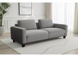 Big-Sofa SIT & MORE "Concept", grau, B:186cm H:84cm T:93cm, 100% Polyester, Sofas, Big-Sofa, Modernes Sofa in drei Fußfarben zur Auswahl