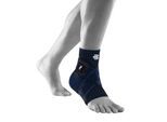 Sprunggelenkbandage BAUERFEIND "Sports Ankle Support rechts", Gr. XXL, blau (navy), Obermaterial: 57% Baumwolle, 41% Polyester, 2% Elasthan, Bandagen Sprunggelenkbandage