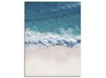 Wandbild OTTO HOME "Strand von oben I", blau (farbe bild(er): blau), B:30cm H:40cm T:1,7cm, Canvas, Bilder, Wandbild, als Poster oder Leinwandbild in verschied. Größen