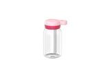 Trinkflasche MEPAL "Trinkflasche mit Trinkhalm Campus 450 ml", rosa (cool pink), H:15,5cm, Trinkflaschen, Trinkflasche, Spülmaschinengeeignet