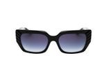 Guess Zonnebril Met Glanzend Zwart Frame En Getinte Glazen Met Kleurverloop